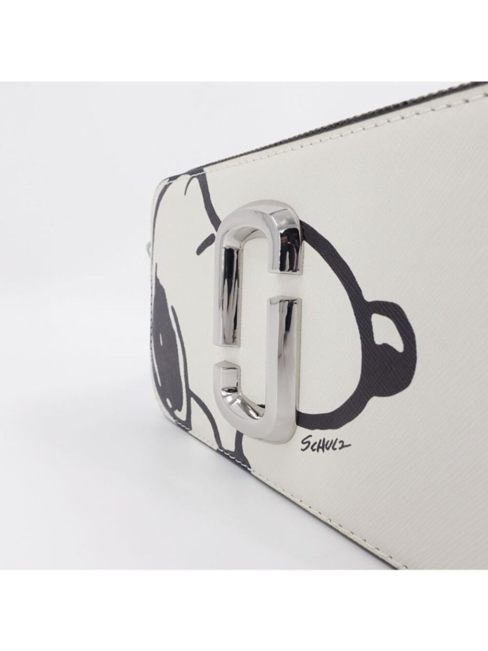 Marc Jacobs x Peanuts Snoopy The Snapshot Logo Plaque Crossbody Bag White OS - Picture 5 of 14